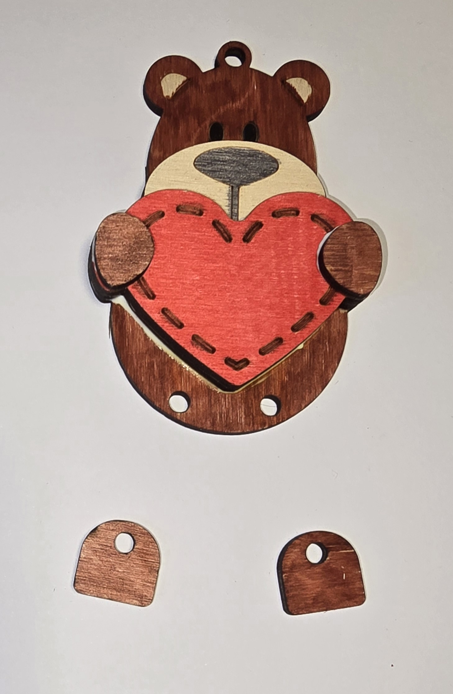 Zawieszka MIŚ z sercem - obrazek 4
